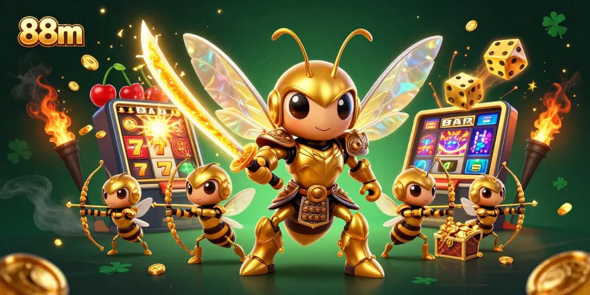 Experience winning moments with 88m's thrilling gaming action across vibrant slot games.