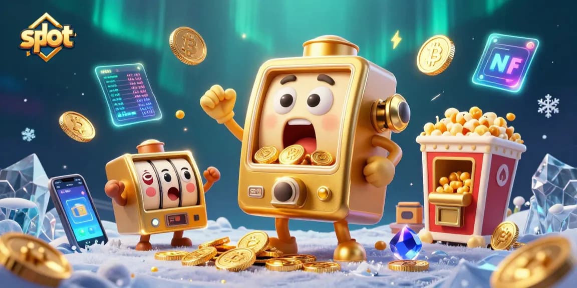 Win big with slot jackpots as coins fly from a golden machine in a vibrant casino scene.