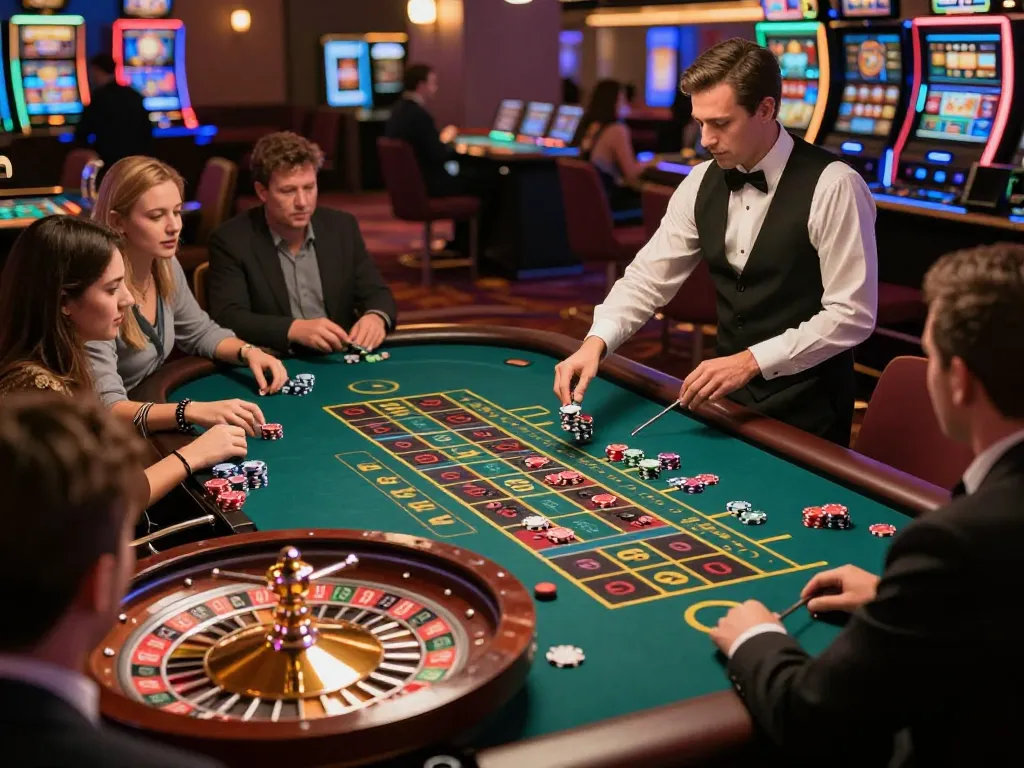 Players placing bets on a vibrant roulette table at XX88 casino, showcasing strategic gaming moments.