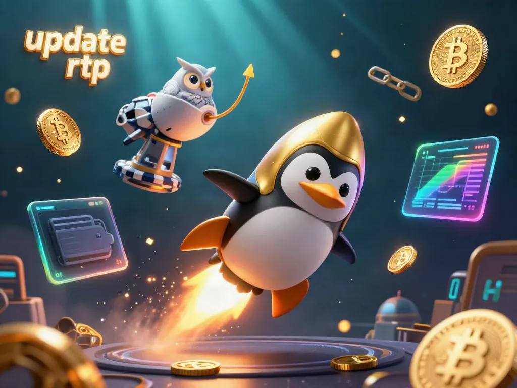 Explore the universe of gaming with our update rtp penguin leading the way, amidst vivid casino elements.