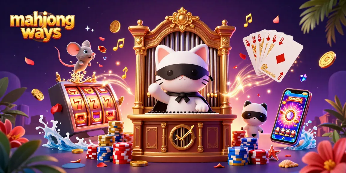 Experience the excitement of mahjong ways slot with vibrant characters, coins, and dazzling graphics.