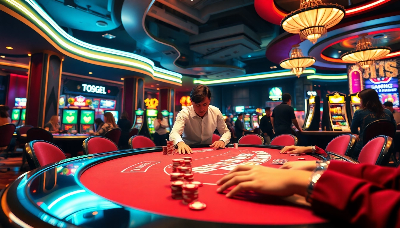 Menangkan togel389 di kasino dengan taruhan tinggi dan lampu neon yang berkilauan.