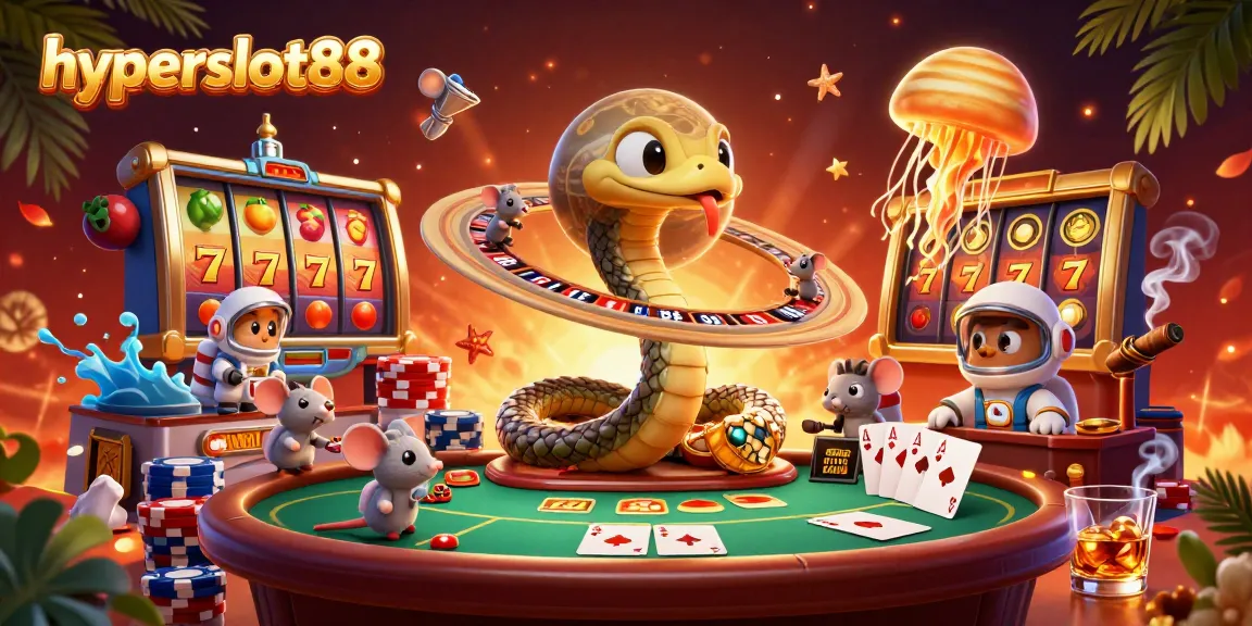 Spin the reels with hyperslot88, where cosmic characters create a vibrant casino experience.