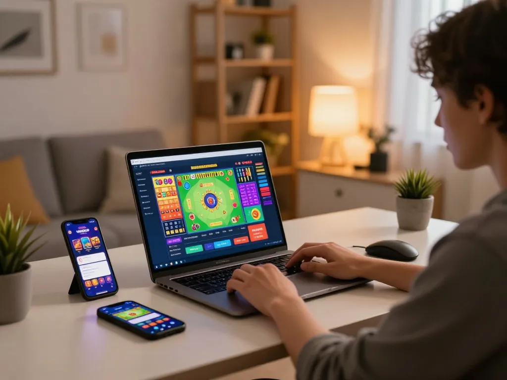 Engaging online gaming experience on yowes jp showing colorful Togel interface.