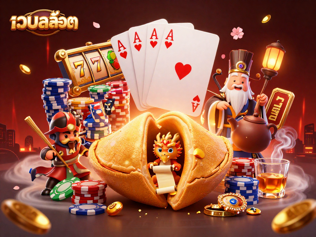 Engage with เว็บสล็อต gaming while witnessing a magical scene of fortune and strategy with dynamic characters.