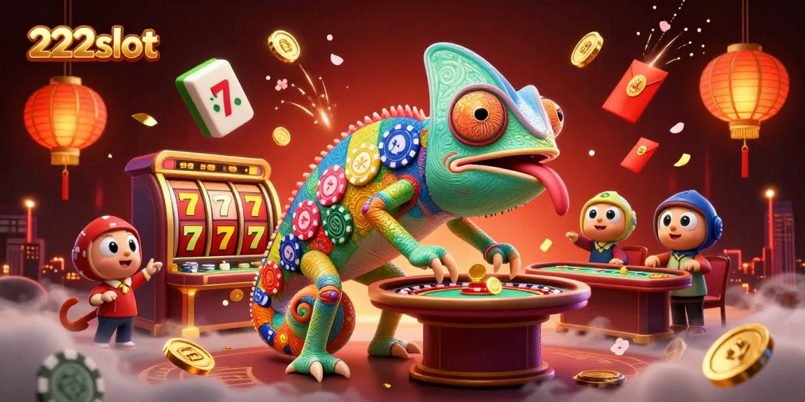 Menangkan jackpot di 222slot dengan ilustrasi kartun 3D penuh warna dan detail.