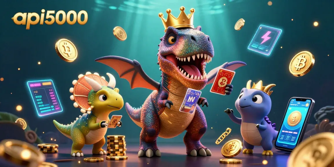 api5000 memimpin permainan kasino dengan T-Rex dan pterodactyl yang cantik di dunia perjudian digital.