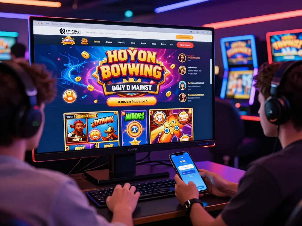 Pengalaman bermain game online yang menarik di Koicuan, menampilkan grafik mesin slot yang vibrant dan keterlibatan pemain.