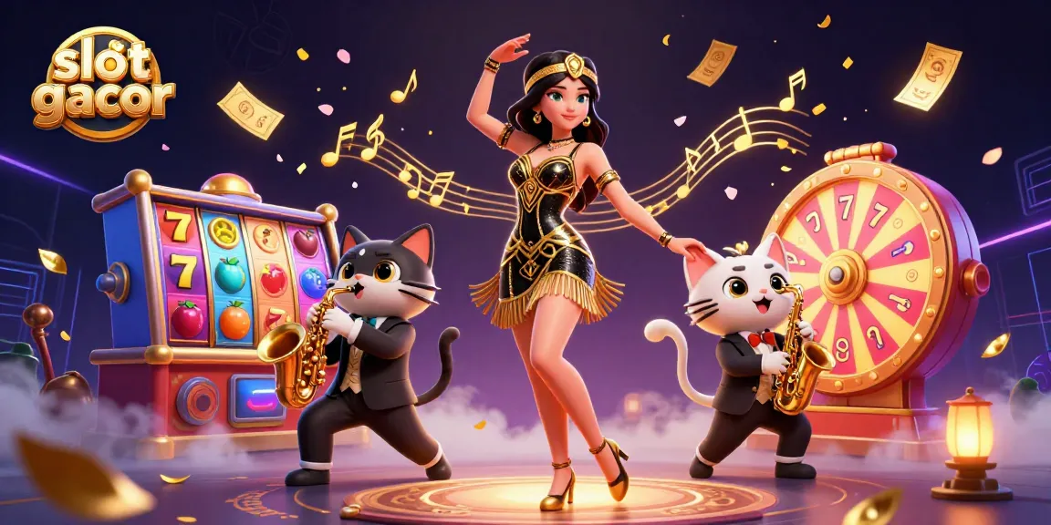 Terlibat dalam kegembiraan slot gacor dengan gulungan yang cerah, simbol keberuntungan, dan karakter ceria.