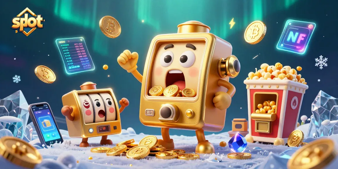 Win big with slot jackpots as coins fly from a golden machine in a vibrant casino scene.