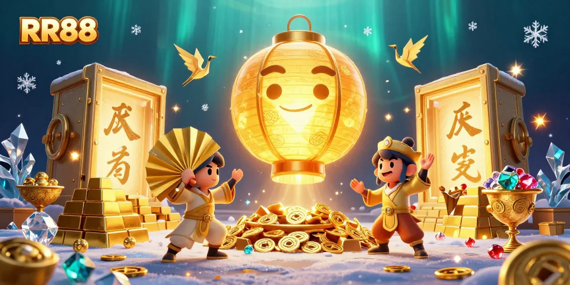 Experience the thrill of RR88 with vibrant casino activities and stunning golden visuals.