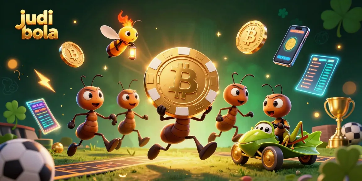 Engage with judi bola enthusiasts in an exciting scene of cartoon ants on a heist!
