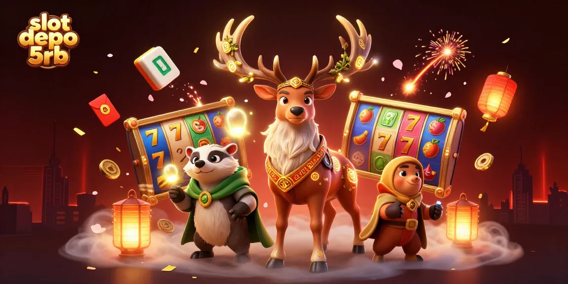 Experience thrilling fun with slot depo 5rb as vibrant reels spin alongside magical creatures.