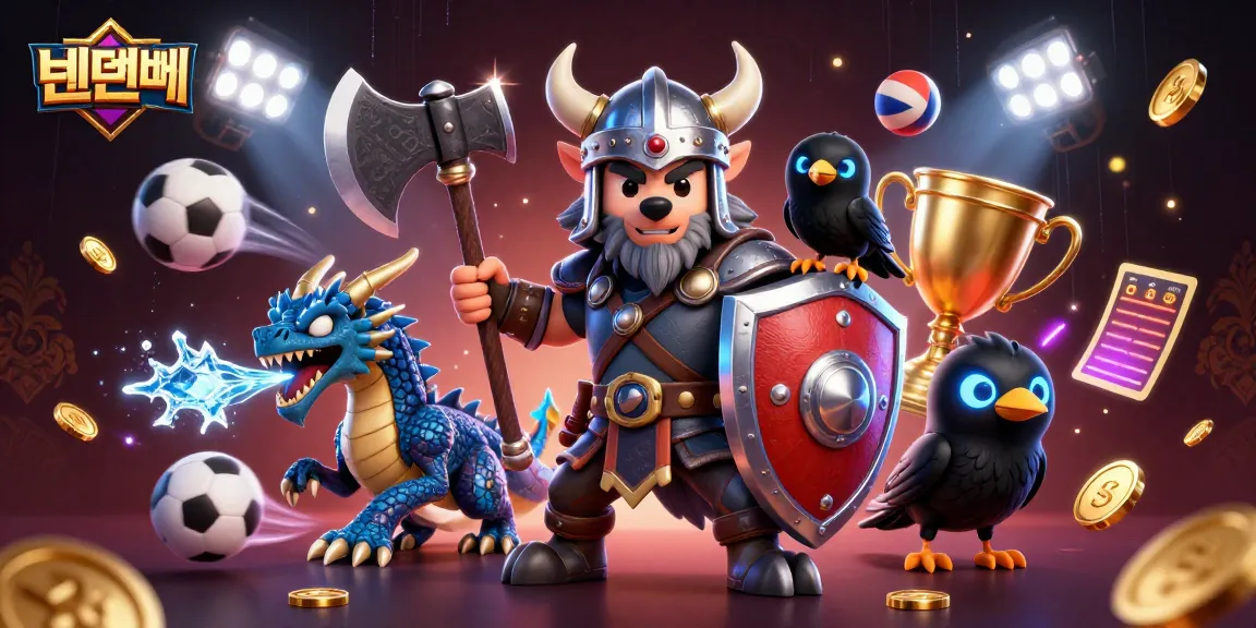 Experience winning strategies at 텐텐벳 with dynamic sports-themed 3D illustration