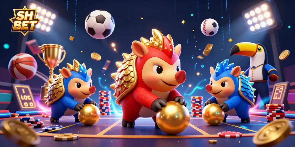 Engage with SH BET as pangolins bowl through poker chips in this vibrant online casino scene.