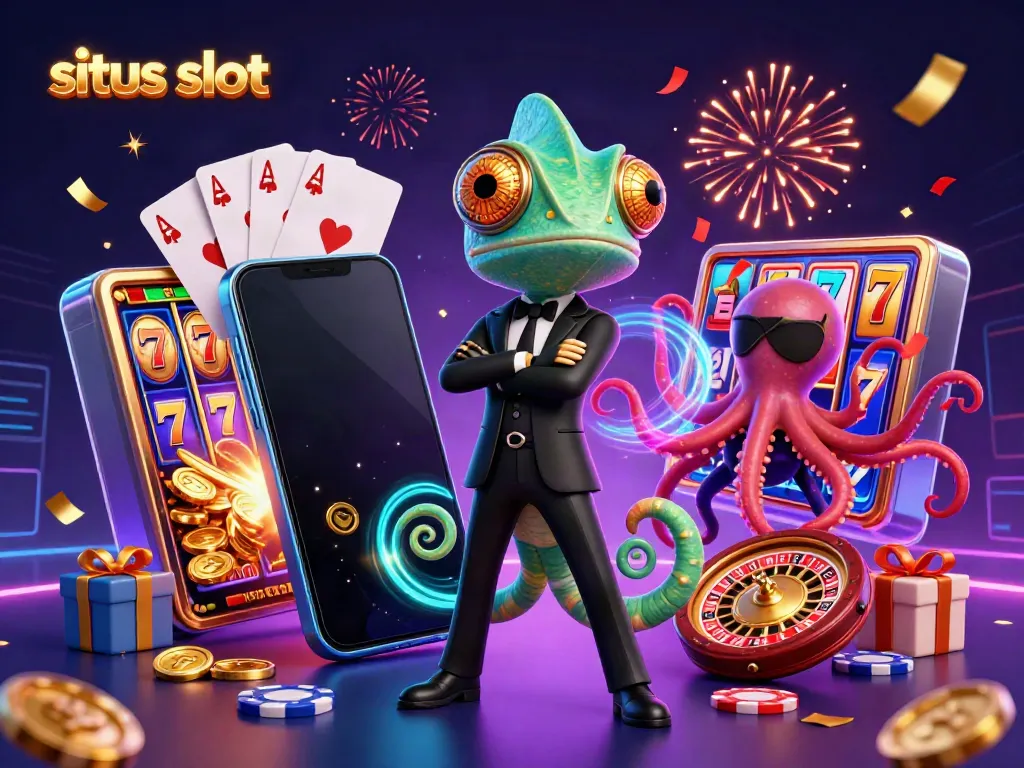 Menggenggam kemenangan di situs slot dengan agen chameleon dan sekutunya yang futuristik.