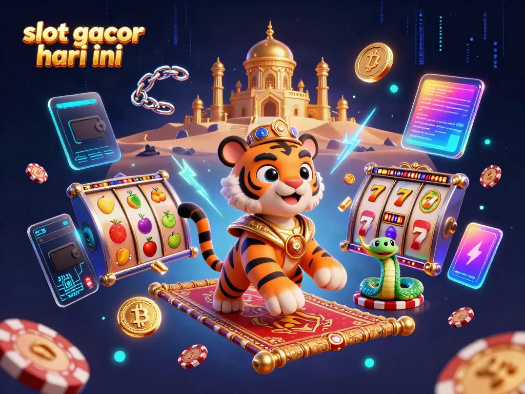 Slot gacor hari ini menampilkan sultan harian di atas karpet poker dengan simbol permainan yang memukau.