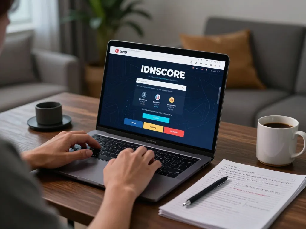 IDNSCORE user engaged in online slots, capturing moments of strategy and action during gameplay.