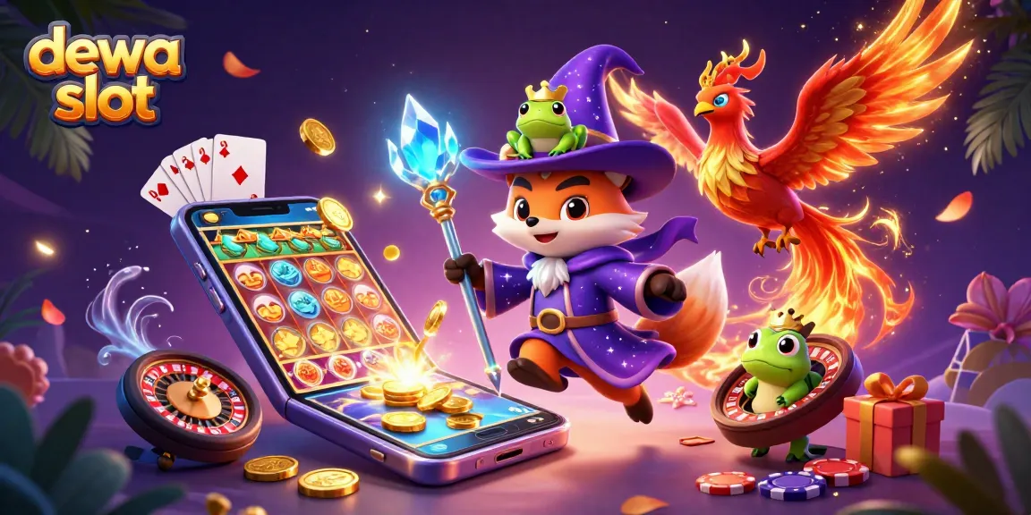 Dewa slot menunjukkan fitur permainan slot online yang menarik dan interaktif dengan tokoh magis.