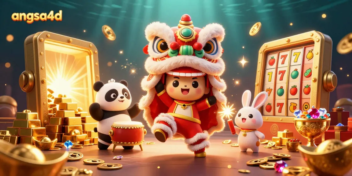 Experience angsa4d thrill with vibrant slot reels and colorful 3D characters in action.