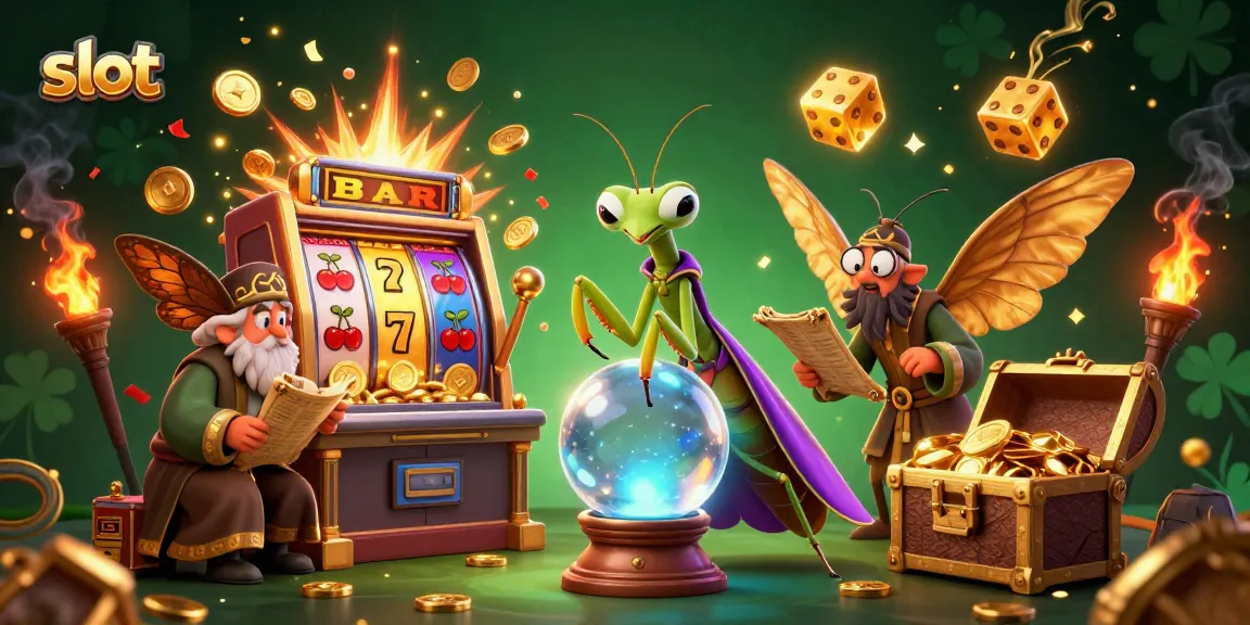 Putar slot yang menguntungkan dengan simbol keberuntungan dan mesin slot yang meledak koin di sekitar pahlawan kami.