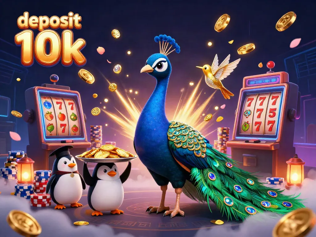 Menangkan slot deposit 10k dengan merak megah dan penyu pelayan dalam permainan kasino