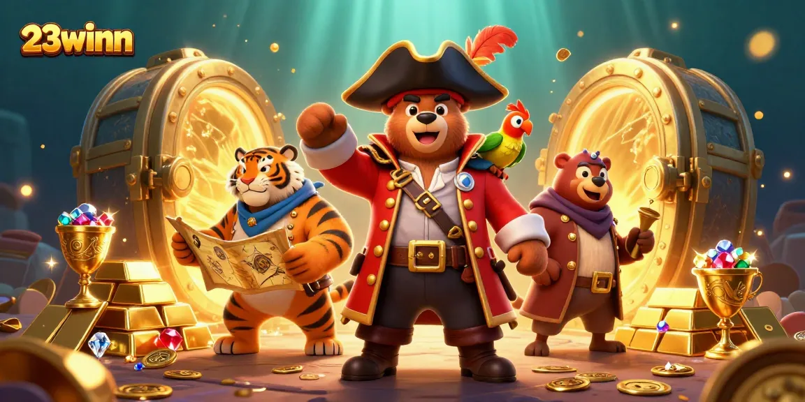 Experience the thrill of 23winn with a vibrant pirate-themed casino adventure filled with treasures.