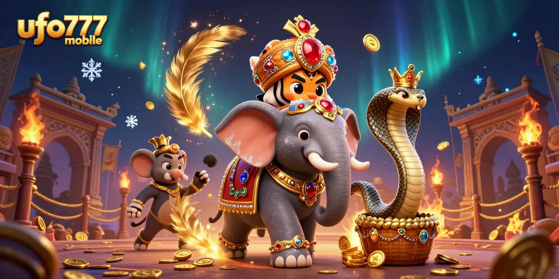 Experience ufo777 mobile gaming with a vibrant 3D casino scene featuring exotic characters and dynamic elements.