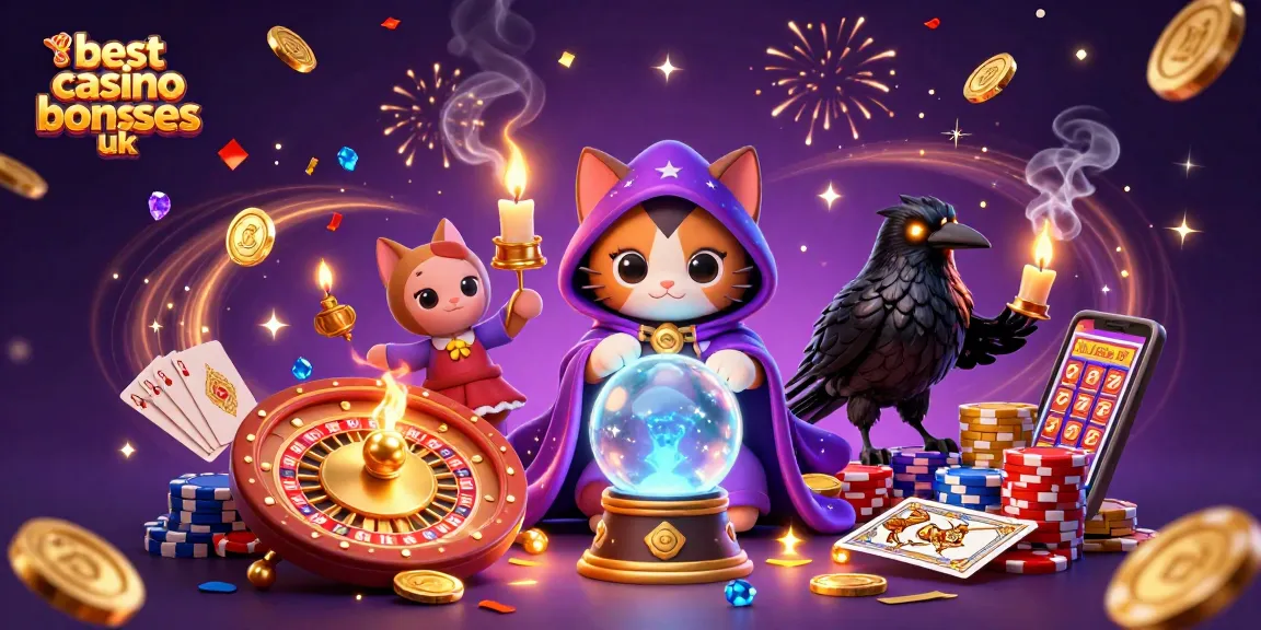Experience the best casino bonuses UK with our vibrant 3D illustration showcasing thrilling gambling elements.