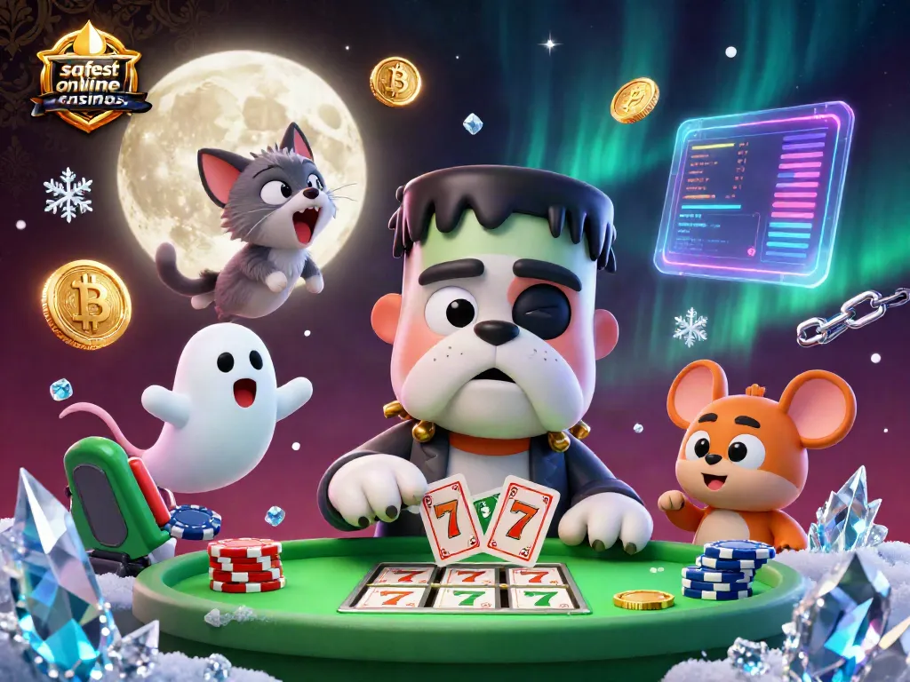 Engage with the safest online casinos featuring lively characters and crypto-themed elements.