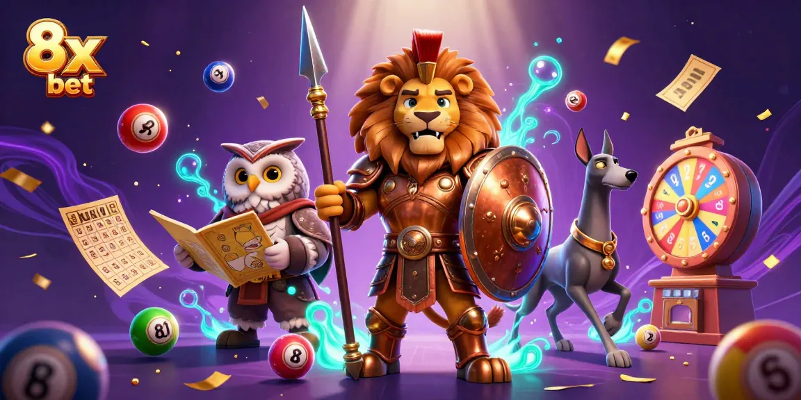 Engage with the thrilling world of 8x bet featuring vibrant characters and dynamic casino elements.