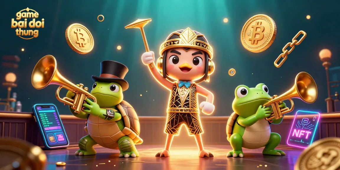Play game bai doi thuong in an exciting 3D casino scene with vibrant characters and elements.