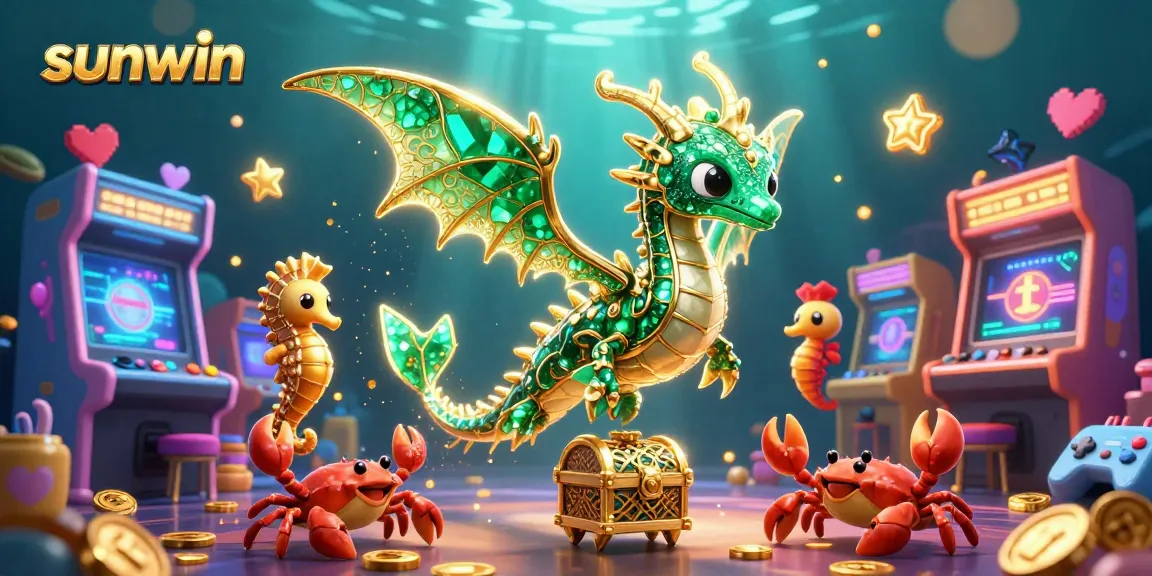 Engage in exciting gaming adventures with Sunwin's vibrant casino world featuring magical sea creatures.
