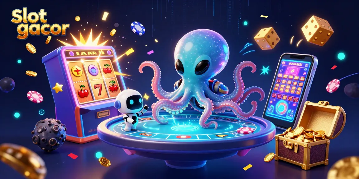 Slot gacor menyajikan permainan menarik dengan jackpot besar dan simbol suka cita seperti BAR dan lucky 7 dalam suasana futuristik.