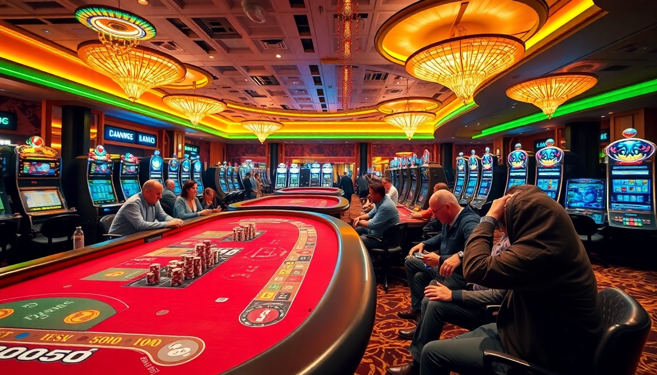 Experience the excitement of a Singapore Betting Site with vibrant casino gaming atmosphere.