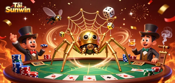 Tải Sunwin entices players with an engaging steampunk theme of gold and poker elements.