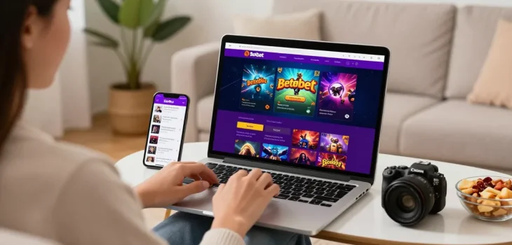 Engaging Betebet online gambling scene showcasing user-friendly interface and vibrant gaming graphics.